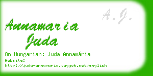 annamaria juda business card
